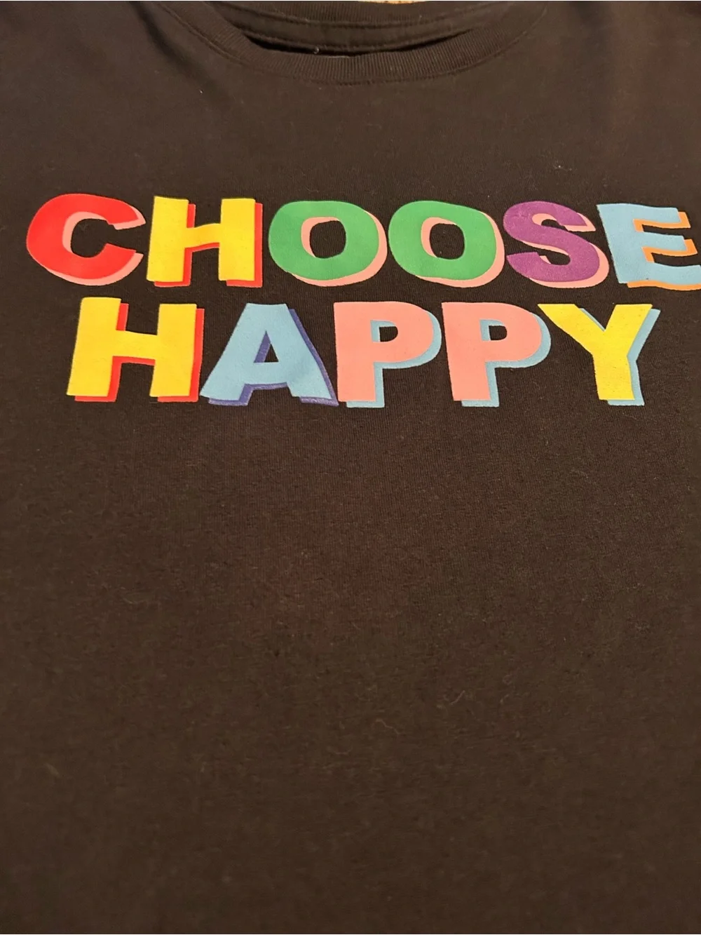 The Phluid Project Black Tee with Rainbow 